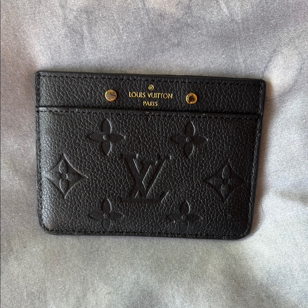 Louis Vuitton Black Monogram Card Holder